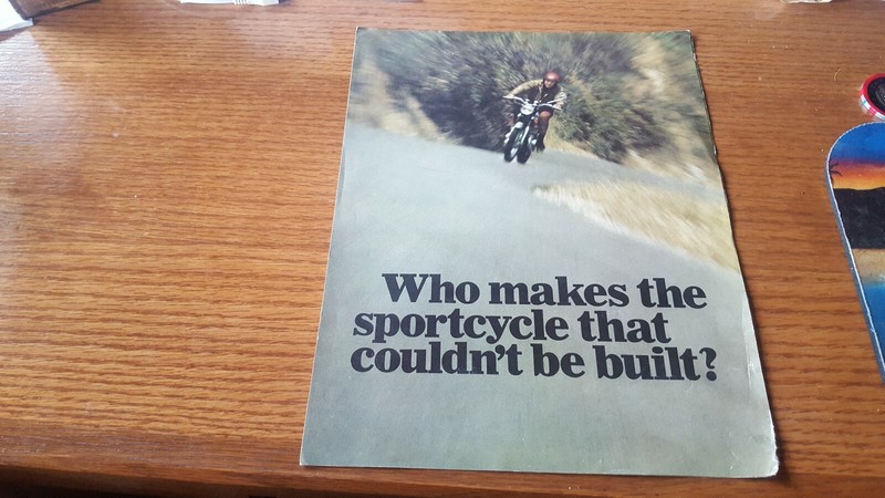 Vintage Yamaha 500 Motorcycle Brochure Specifications Features
