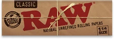 RAW Classic Natural Unrefined Rolling Papers - 1¼ - UNIT