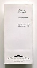 Cesare Peverelli Opere scelte Galleria Eidos Asti 1993 Invito/Ephemera