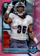 2021 Bowman University Chrome Pink Toa Taua Nevada Wolf Pack #25