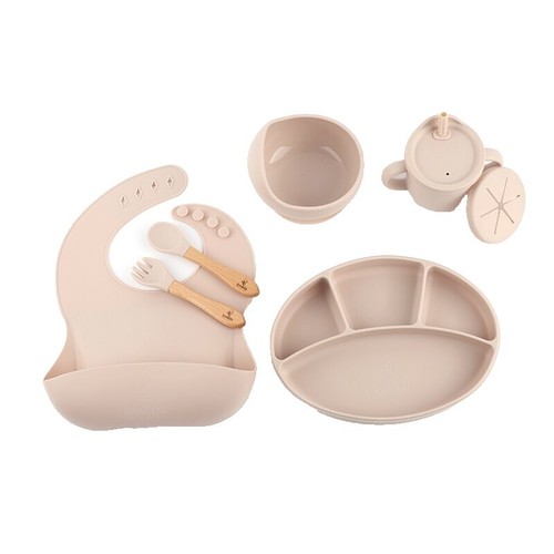 BRUSHINBELLA Complete Silicone Baby Feeding Set ,7 Pieces 6month+ - Main Image