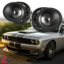 2015-2023 For Dodge Challenger Clear Lens Pair Fog Light Lamp+Wiring+Switch Kit