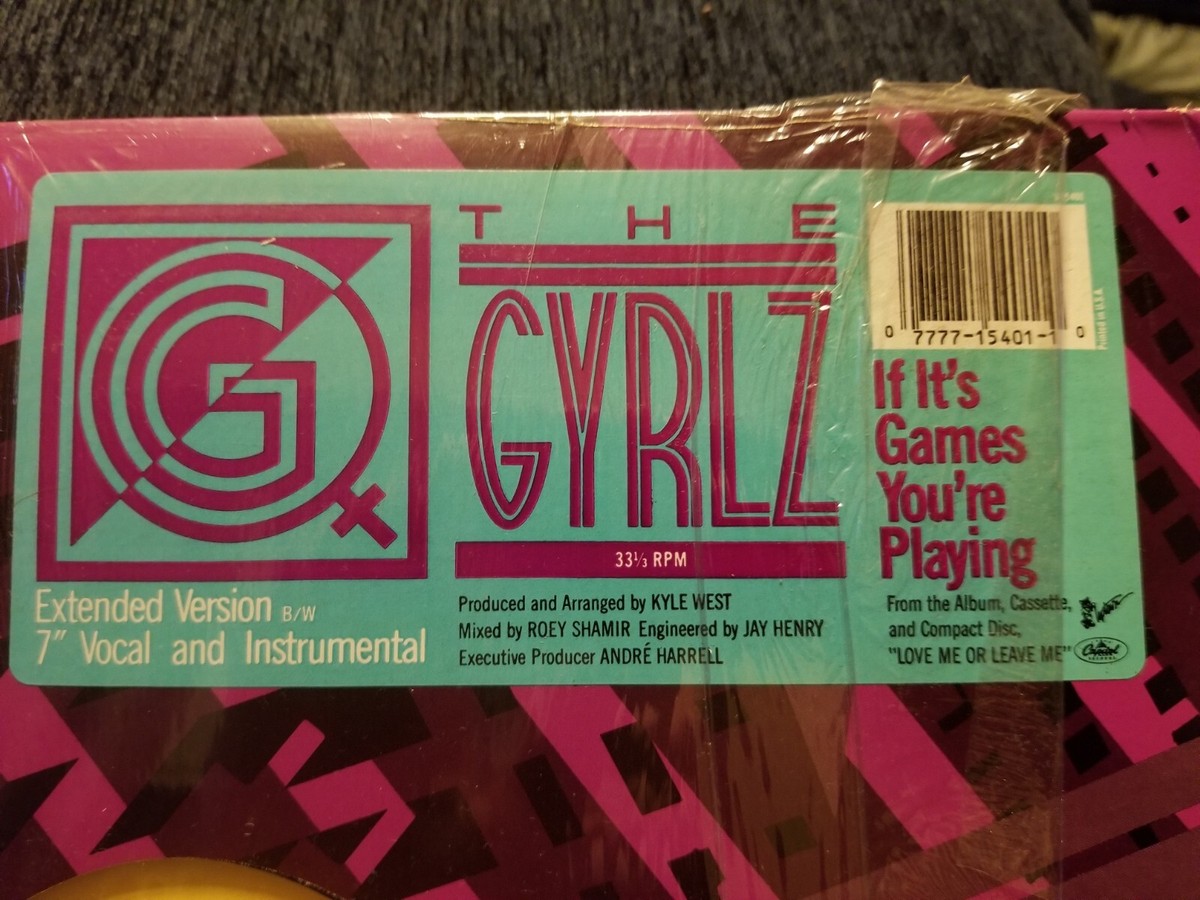THE GYRLZ IF IT'S GAMES YOU'RE PLAYING VINYL LP ALBUM SHRINK NOT A
