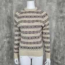 Vintage McGregor S Wool Blend Fair Isle Eclectic Grandpa Sweater Ski Winter