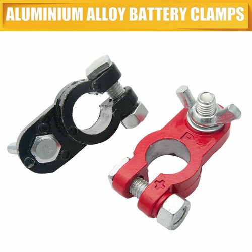 2 x Battery Terminals Crimp 7mm Positive Negative for 16 - 25mm² Cable
