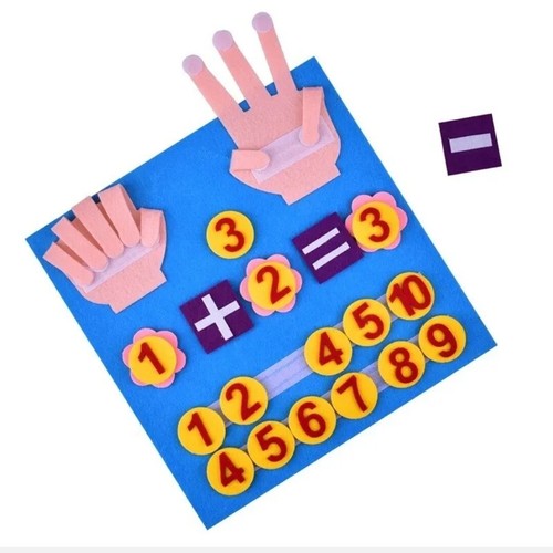 Kid Montessori Toys Felt Finger Numbers Math Children Counting Learning Todd. - 第 4/5 張圖片