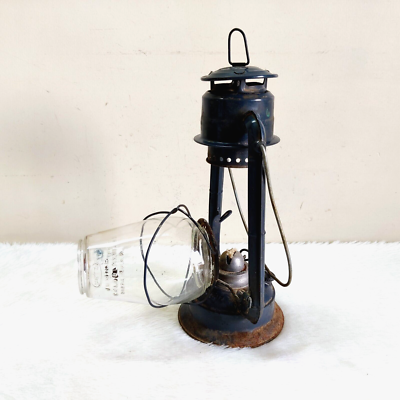 Vintage Dietz Junior Cold Blast Kerosene Lantern Original Glass