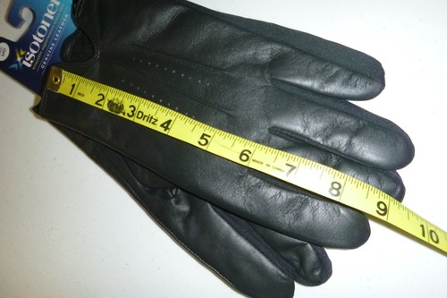 Isotoner mens Gloves SMART Sleekheat soft Leather designer touch gloves -Medium - Picture 7 of 7