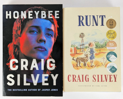 Honeybee (Paperback) 2020 + Runt (Hardcover) 2022 by Craig Silvey