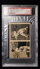 1951 Berk Ross Panels 1-6/1-8 Jerry Coleman Dom Dimaggio PSA Graded 6 (MC) Card