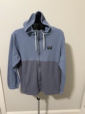 NWT Billabong Abner Blue Color Block Hoodie Full Zip Jacket Men s Size M