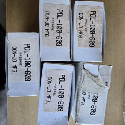 5 NEW DON-JO PDL-100-609 ANTIQUE BRASS PASSAGE POCKET DOOR LOCK 