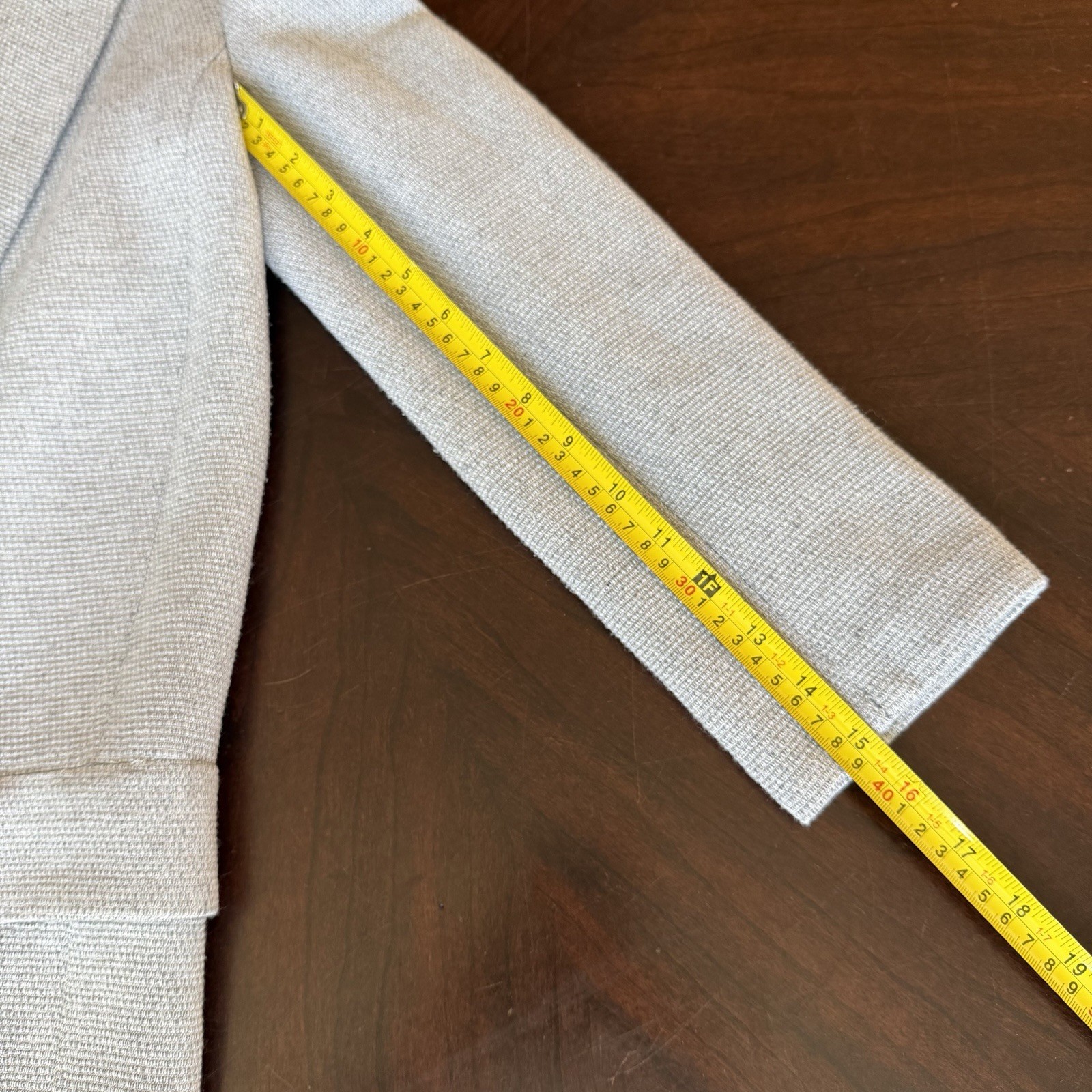 Zara Basic Collection Gray Textured Open Front Li… - image 8