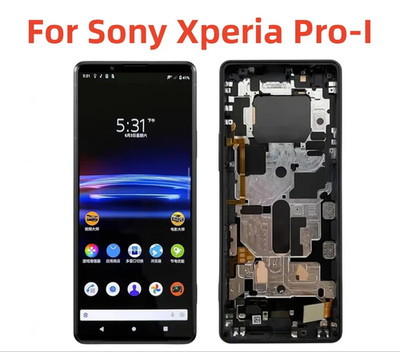 For Sony Xperia Pro-I Original OLED Display LCD Screen Touch Digitizer + Frame