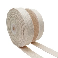 1-Inch Cotton Webbing Straps - 2 Rolls, 20 Yards for Bag Handles Crafts