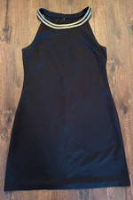 Jessica Simpson Little Black Dress with Gold Neckline Size 10 Cocktail Dress
