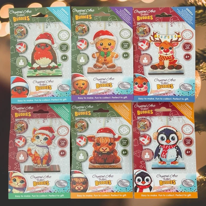 CRAFT BUDDY Craft Crystal Art Buddies Kit Christmas present Designs Decorations festive