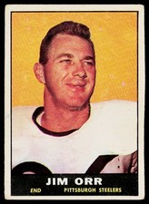 Jimmy Orr 1961 Topps #108 Pittsburgh Steelers Rookie
