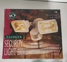 Security Light With Motion Detector New Open Box.