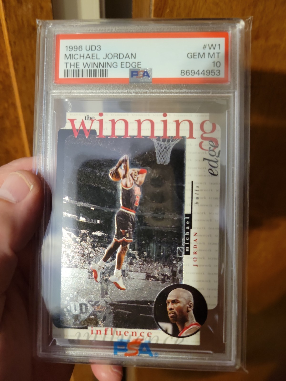 UD3 The Winning Edge Michael Jordan #W1 PSA 10 view 2