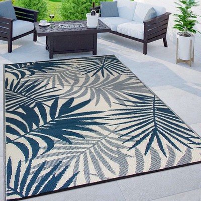 Rugshop Outdoor Rug Modern Floral Reversible Plastic Outdoor Carpet For Patio
