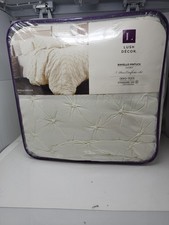 Lush Decor Ravello Pintuck 5- piece Ivory Full/Queen Comforter Set H2617