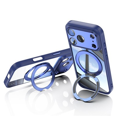 Für iPhone 18 17 Pro Max 16E 15 Clear Case Stoßfest Magnet Ring Ständer Cover