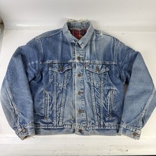 Vintage Levis 70506 0316 Flannel Lined Trucker Jacket Men's Size 40