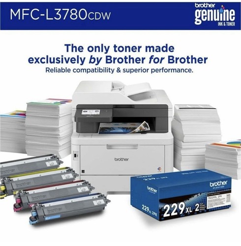 Brother MFC-L3780CDW Wired & Wireless Laser Multifunction Printer - Color - Afbeelding 6 van 8