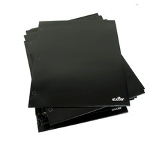 Office Depot Stellar Laminated 2-Pocket Paper Folder Letter Size Black Lot of 29