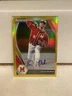 2021 Panini Prizm Draft Picks Sean Burke Gold Auto Numbered 5/10 Rare Baseball