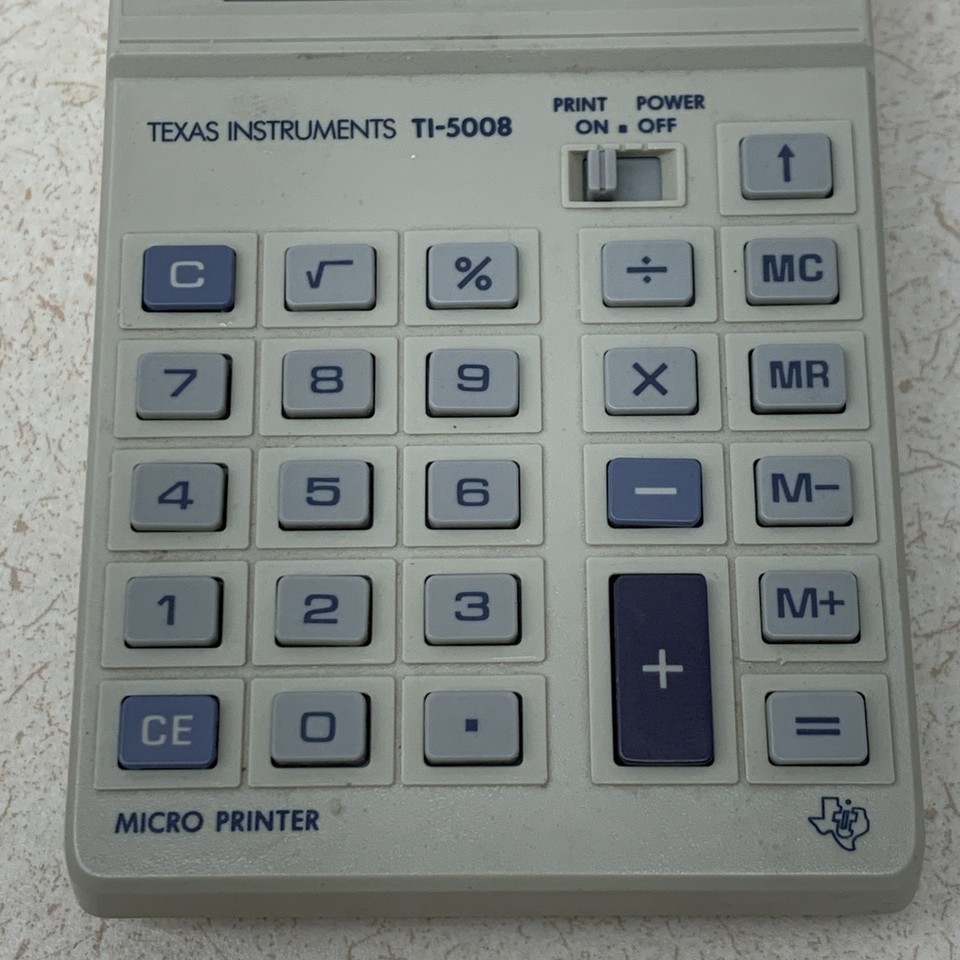 Texas Instrument TI-5008 Micro Printer Display Calculator Pocket ...
