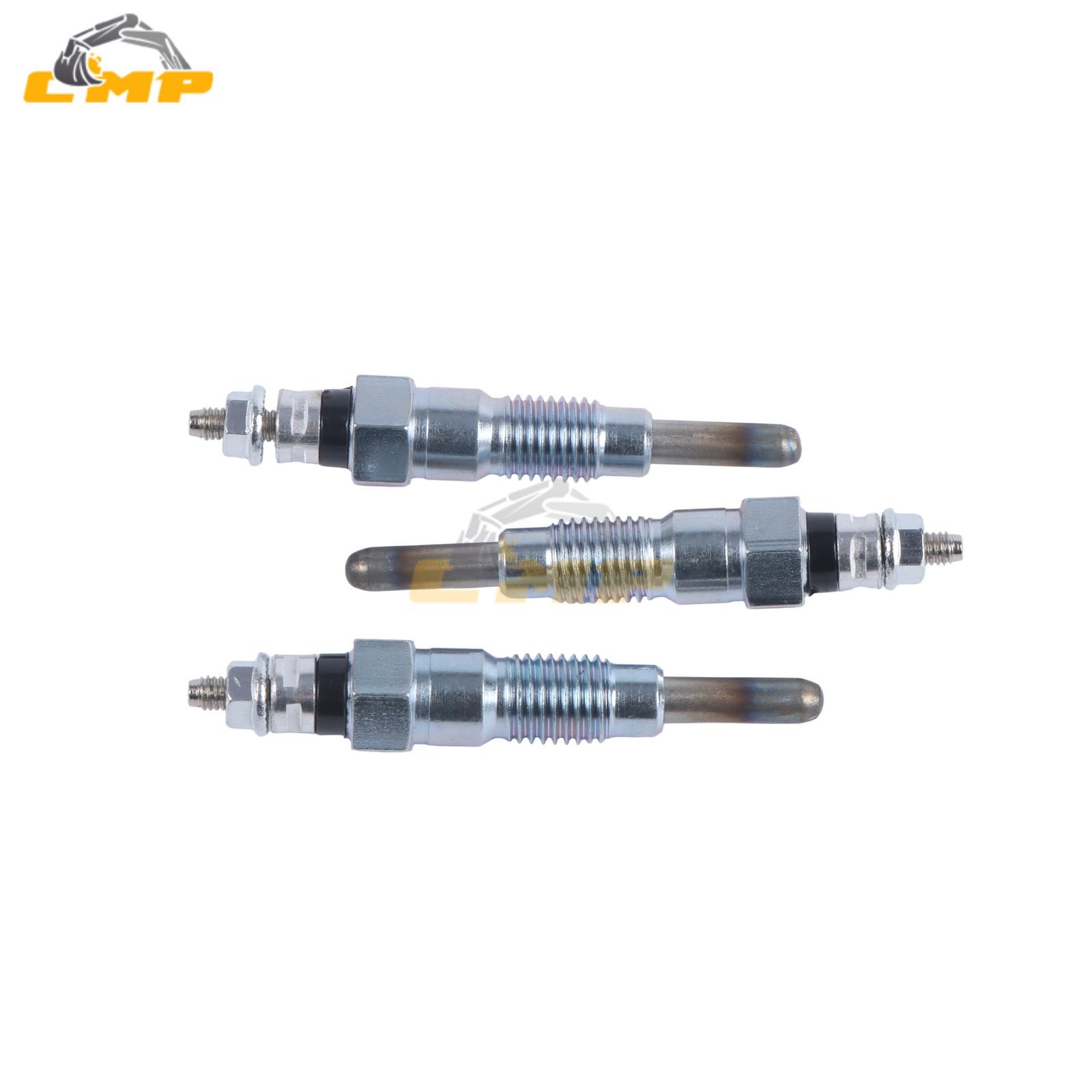 3x Glow Plug 15261-65510 1552165512 for Kubota B7100 B7200D B7200E B8200D B8200E
