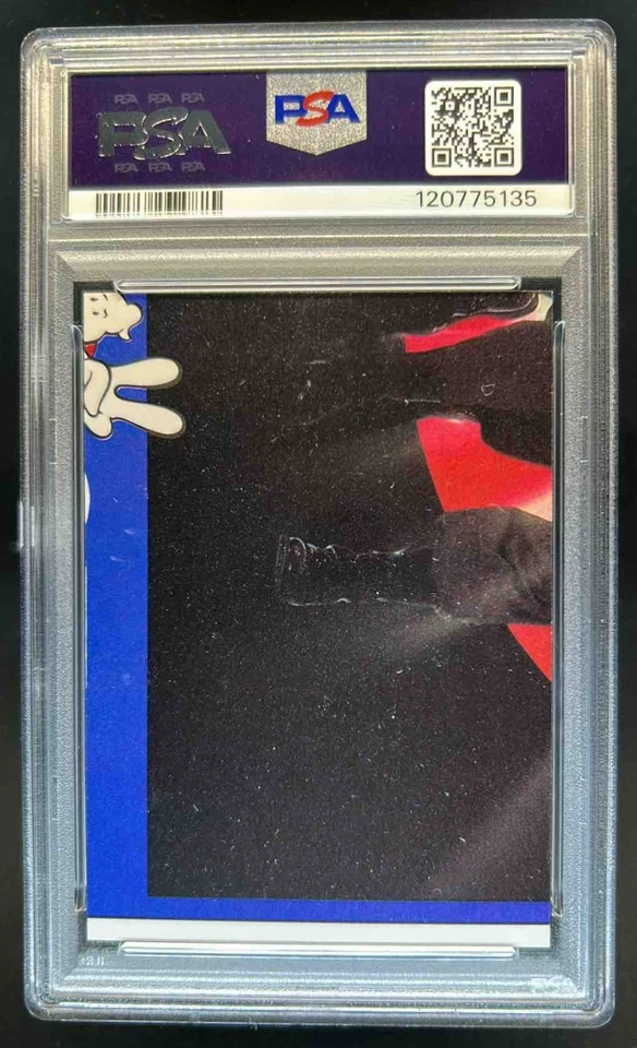 1989 Topps Ghostbusters II Right Row 4 puzzle piece Stickers #11 PSA 7 - Image 2 of 2