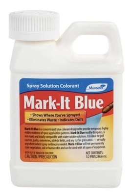 Monterey LG1130 Mark-It Blue Concentrate Outdoor Non-Organic Dye Marker 1/2 Pint