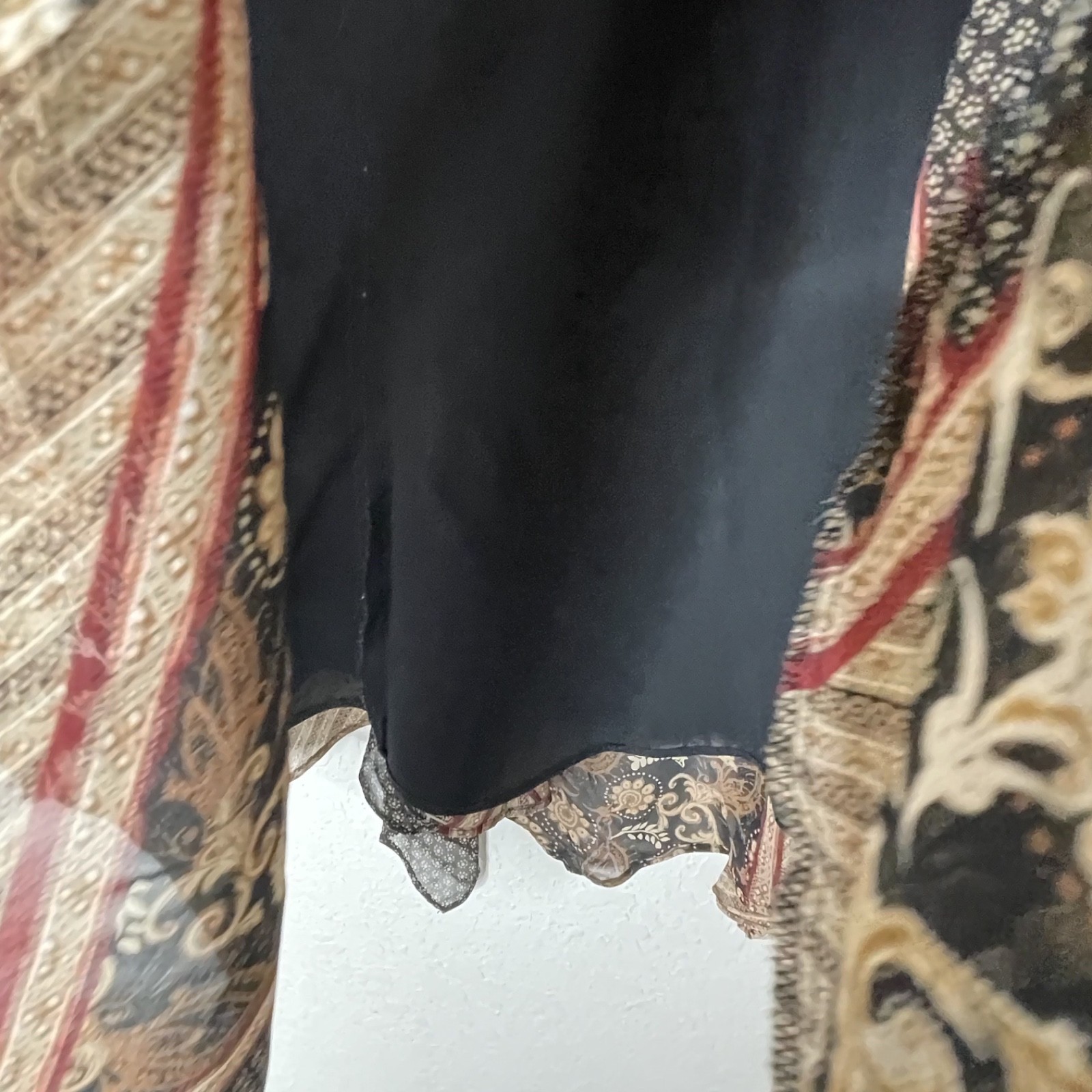 Emma James Patchwork Maxi Skirt Handkerchief Hem … - image 9