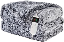 Heated Blanket Heated Throw, Electric Blanket 50"X60" Heating Blanket with 8 Hou