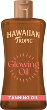 Hawaiian Tropic Glowing Tanning Oil, 200ml, Tropical Scent 200 ml (Pack of 1)
