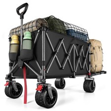 310L Festival Trolley on Wheels Heavy Duty Folding Wagon Portable Camping Cart