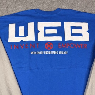 Disney Spirit Jersey Sz XXL Blue Spiderman Team WEB Slingers Avengers Campus NWT