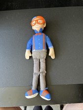 Blippi Bendable Plush Doll, 16  Tall Featurin...