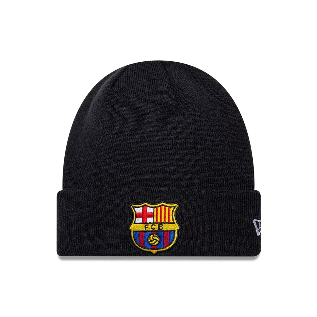 FC Barcelona Football Sport Knit Skull Cuff Beanie Hat Adults - Navy