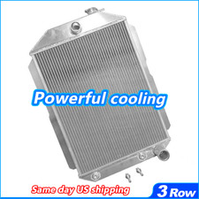 Aluminum Radiator For 1937 Chevy Hot Street Rod 350 V8 Wtranny Engine At Mt