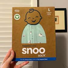 Happiest Baby SNOO Sack Large Organic Cotton Space Print New in Box