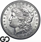 1890-S Morgan Silver Dollar Coin, Lustrous Choice AU++/Unc