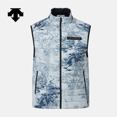 DESCENTE SWISS SKI Defender Snowstorm Lightweight Padded Vest PATTERN ASIAN FIT