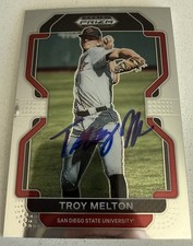 Troy Melton Auto Signed 2022 Panini Prizm Draft Picks #PDP1117 Detroit Tigers IP