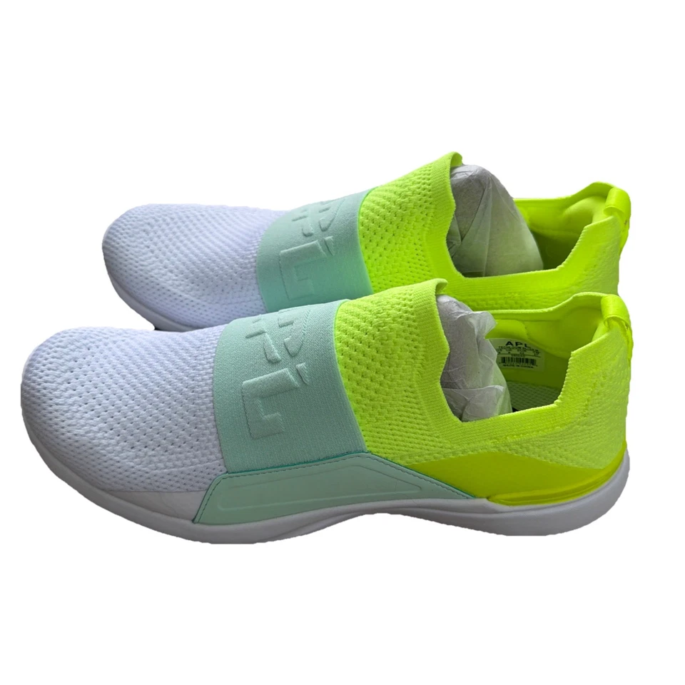APL Techloom Bliss Energy verde neón prístino para mujer talla 9 NUEVO sin caja Foto 3 de 4