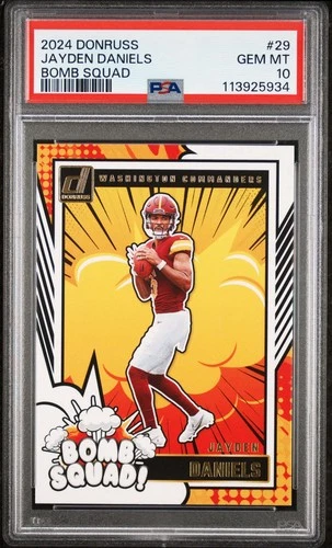 2024 Panini Donruss Bomb Squad #29 Jayden Daniels PSA 10
