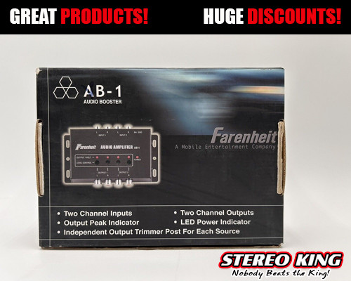 New FARENHEIT AB1 Audio Booster 4 Channel Audio Amplifier